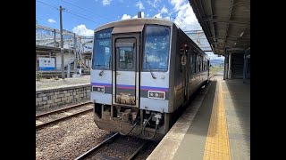 JR西日本 美祢線 長門市行き キハ120-10 厚狭駅から長門市駅 車窓（2022/08/04）