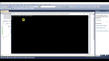 #3 || Subtraction  in C# || Console Application || C#.NET
