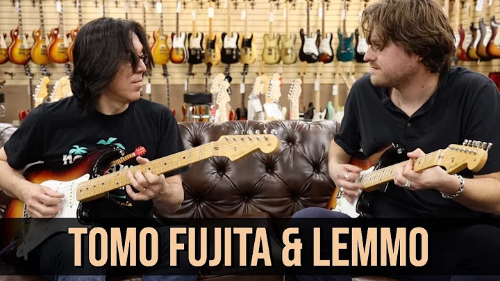 Tomo Fujita and Michael Lemmo with two 1958 Fender...