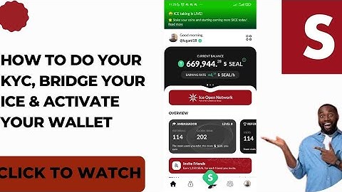 How To Do Your KYC on SealSend, Bridge Your ICE & Activate Your Wallet