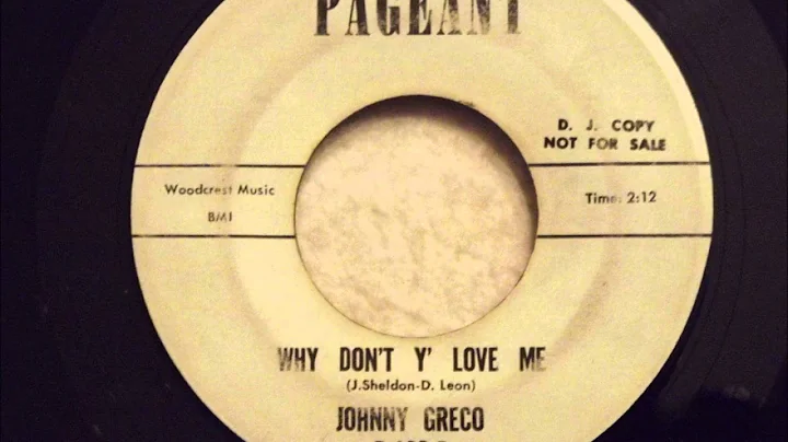 Johnny Greco - Why Don't Y' Love Me - Great Philly...