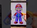 How to draw Mario with sand? 🍄✏️ #SuperMario #drawing #art
