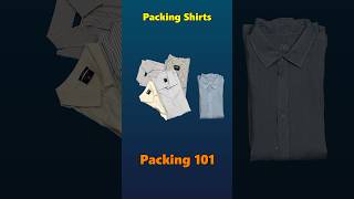 Travel Tips: Stacking Shirts #Travel #Shorts #Packing