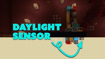 Minecraft Nether Redstone Daylight Sensor System