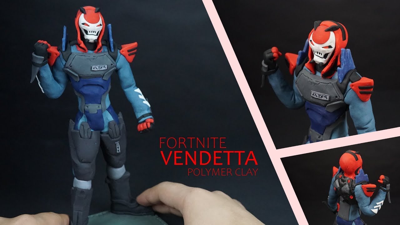 [Fortnite] Vendetta skin polymer clay tutorial - YouTube - 1280 x 720 jpeg 89kB