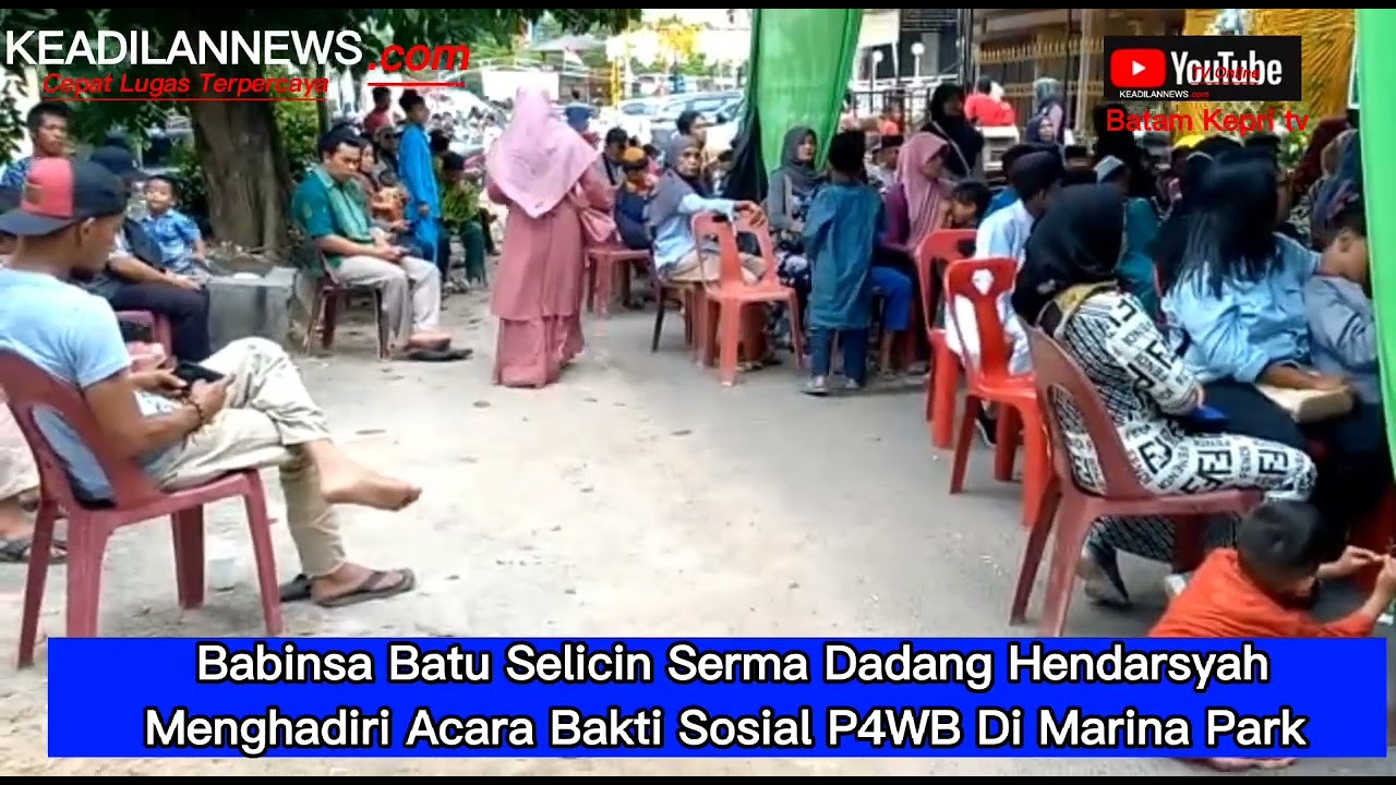 Babinsa Batu Selicin Serma Dadang Hendarsyah Menghadiri Acara Bakti Sosial P4WB Di Marina Park
