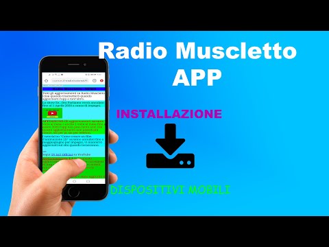 Come installare da zero l'app di Radio Muscletto su dispositivi mobili