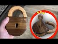 Creating a WOODEN LOCK (It Actually Works!)