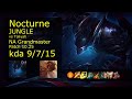 Nocturne vs Taliyah Jungle - NA Grandmaster 9/7/15 Patch 10.25 Gameplay