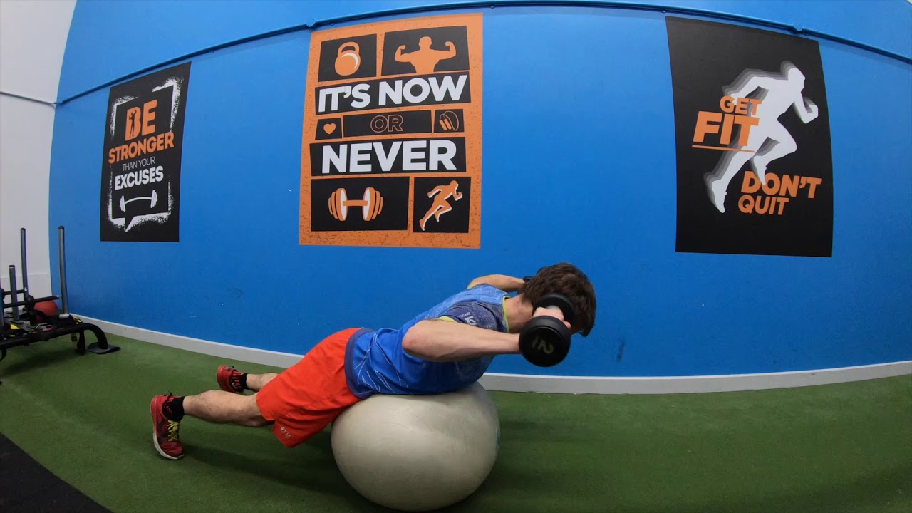 Prone row to external rotation - YouTube