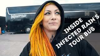 Inside INFECTED RAIN'S Tour Bus (ECDYSIS BY NIGHT tour 2022)