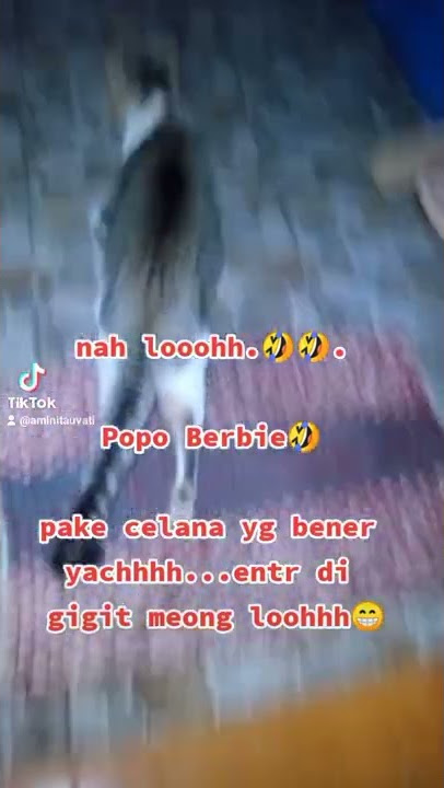 Popo Berbie 🤣🤣🤣 awas!!!.klau lgi live pake celana jng bolong lgi yah😁🤣