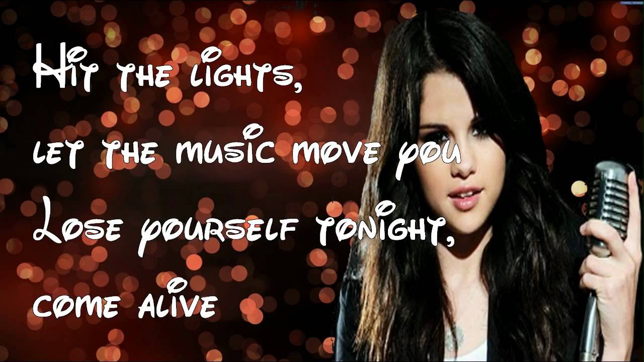 Hit The Lights By Selena Gomez Lyrics