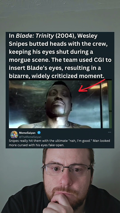 In Blade: Trinity (2004), Wesley Snipes butted heads with the crew