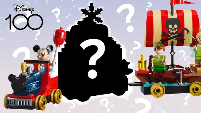LEGO 43212 Disney Le Train en Fête Disney, Jouet Enfants 4 Ans avec Vaiana,  Woody, Peter Pan et Les Wagons de la Fée Clochette Plus Mickey et Minnie