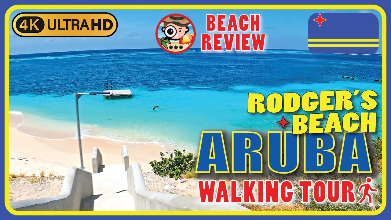 Rodgers Beach, Aruba 🇦🇼 (Locals favourite beach) 4k Walking Tour / Beach Walk & Review