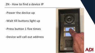 How to Find a Device IP Address- 2N Intercom Tutorial