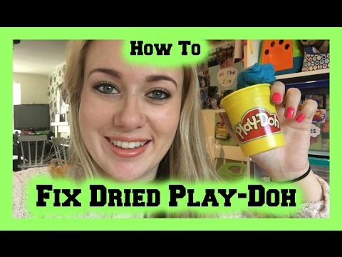 HOW I FIXED DRIED PLAY-DOH - HARD PLAYDOUGH - LOTTE ROACH