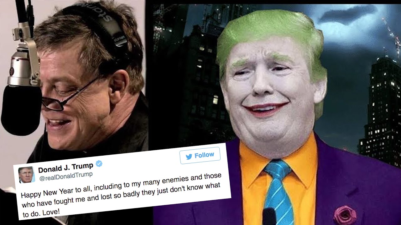 Mark Hamill Recorded a Trump Tweet As the Joker, Striking Fear Into the  Hearts of All of Gotham's Haters and Losers