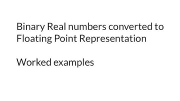 Floating Point Representation - Hight Computing Science