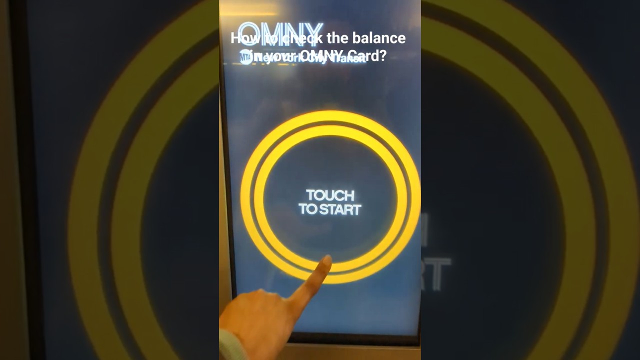 How to check the balance in your Omni Card?