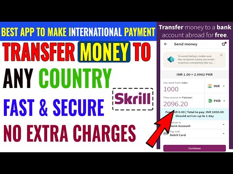 How To Transfer Money To Other Country I International Payment Kaise Karen I How To Use Skrill App?