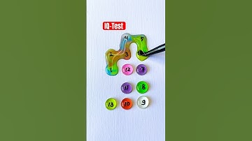 🍩Draw a checkered path with number 1 to 13 #game #iqtest #quiz #shorts #games #drawing #line #maths