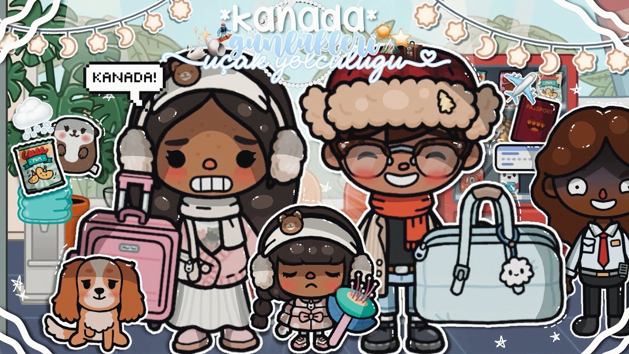 ⛄️ Kanada Günlükleri: *KANADA*ya Gidiyoruz~ ✈️🦢🧳✨ || *sesli* 🎙️|| TLW Türkçe