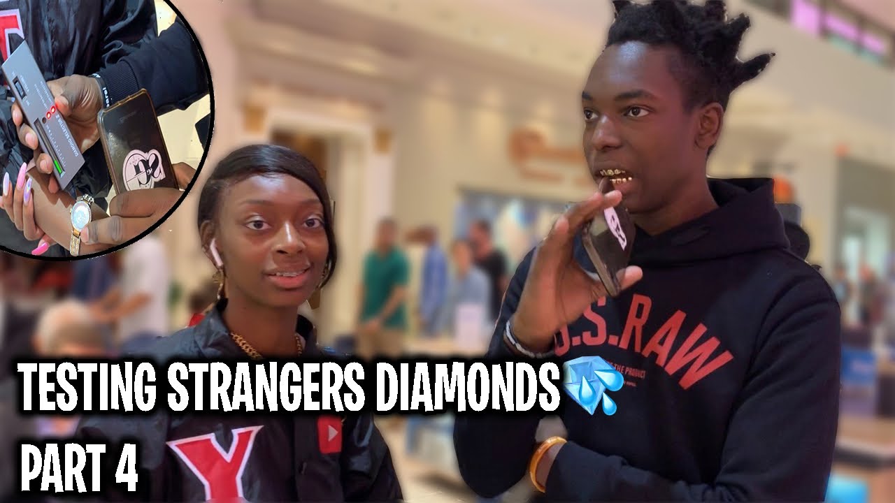 TESTING STRANGERS DIAMONDS🥶💎PT.4 FT. NICOLE TV MIAMI MALL EDITION