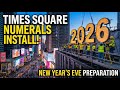 NYC Times Square New Years Eve 2026 Preparation 4K NYC 2026 Numerals Test Lighting & Installation