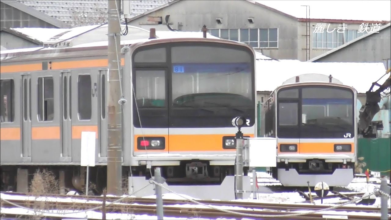 ｽｰﾊﾟｰｸﾓﾔ E493系の牽引で配給された209系1000番台トタ81編成 長野総合車両センターに入場！2025.2.6 JR長野総合車両センター    Panasd 3568