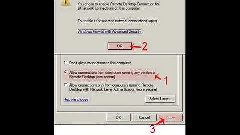 How to enable Remote Desktop Connection(RDP) on windows 2008 RC2 Server
