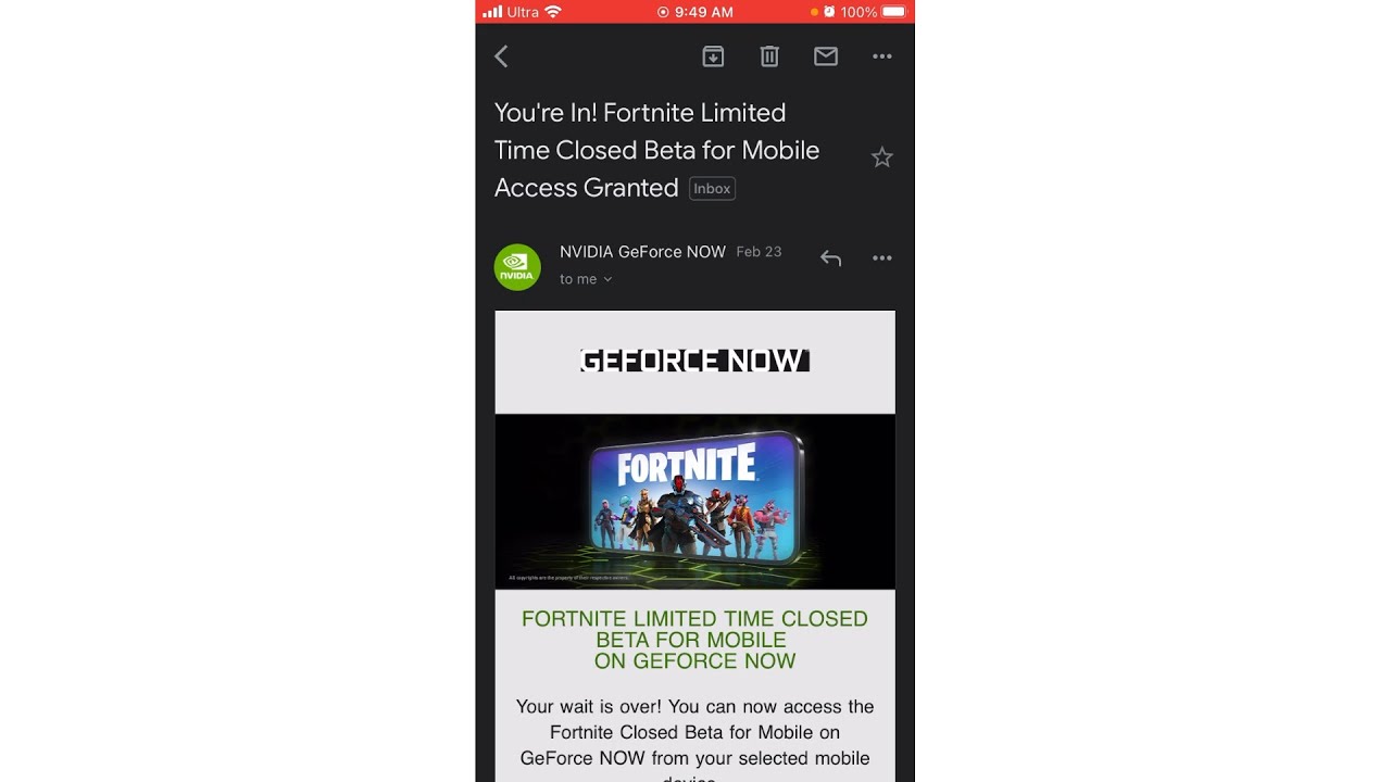 How To See If You Got Accepted Into Fortnite Mobile Closed Beta