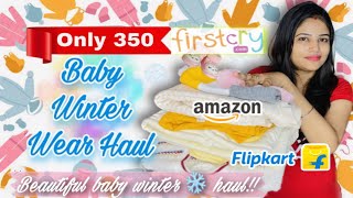 Baby winter wear haul starting at rs 350😱 Winter wear For Newborn | firstcry Amazon Flipkart Haul❄️ screenshot 5