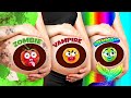Mermaid VS Vampire VS Zombie PREGNANT | Clumsy Doodles Became Parents by DOODLAND
