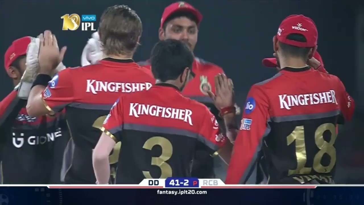 IPL 2017 Match no. 56 RCB vs DD highlights 