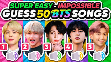 GUESS 50 BTS SONGS: Are You a Real ARMY? 💜 | KPOP QUIZ GAME