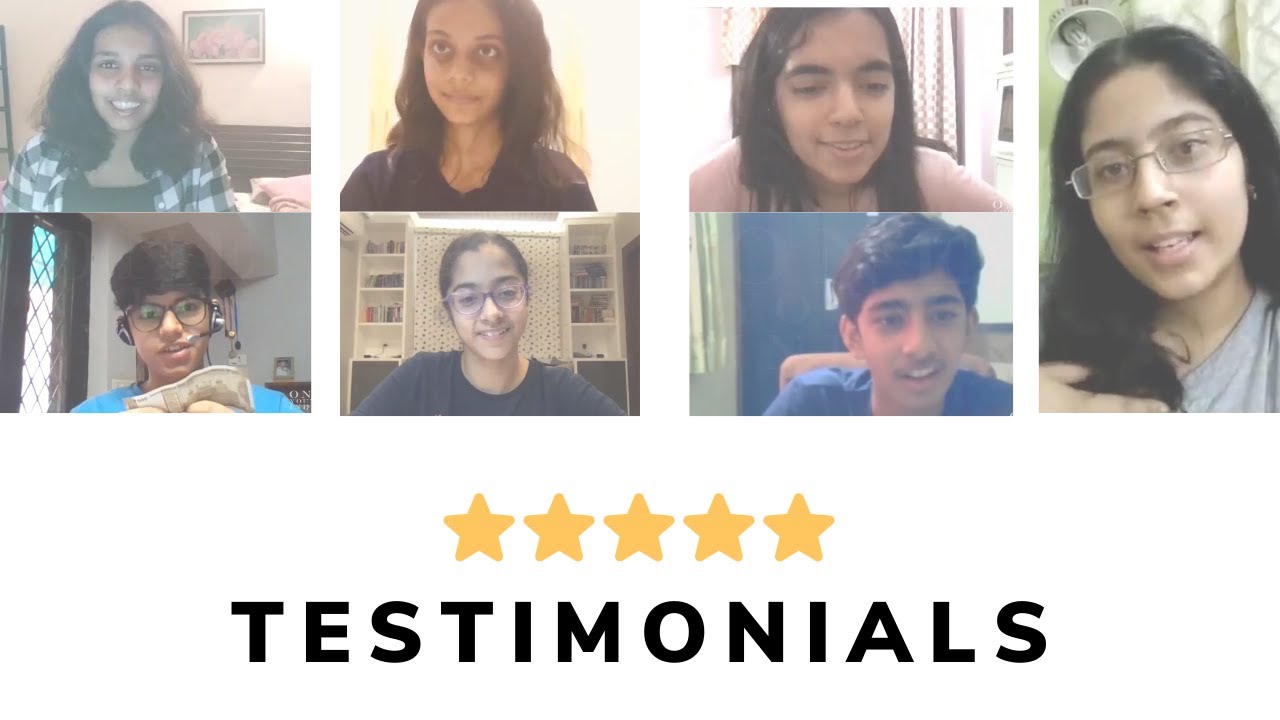 Student testimonials — a montage