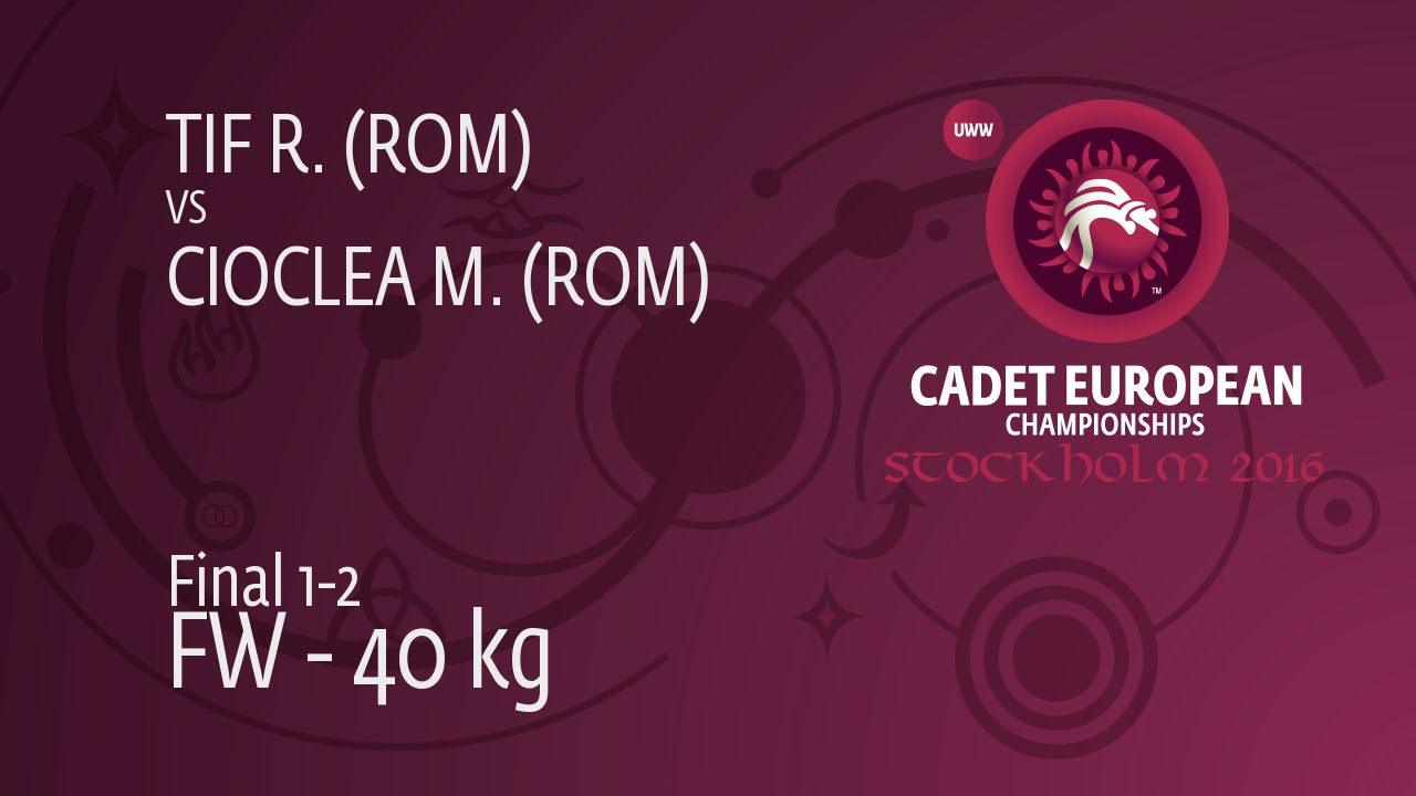 GOLD FW - 40 kg: M. CIOCLEA (ROM) df. R. TIF (ROM) by FALL, 4-0