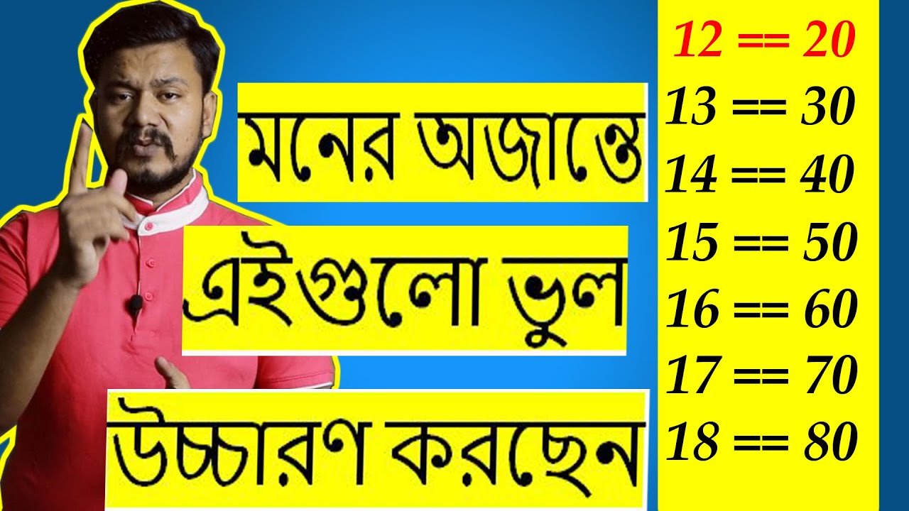 এসব সংখ্যাবাচক শব্দের প্রকৃত উচ্চারণ জেনে নিন II How to pronounce