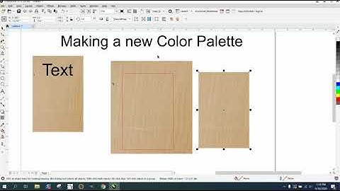 Corel Draw Tips & Tricks Making a new Color Palette and add colors Part 3 real wood texture