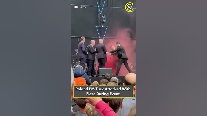 Premier Polski Tusk zaatakowany flarą podczas wydarzenia | CLRCUT