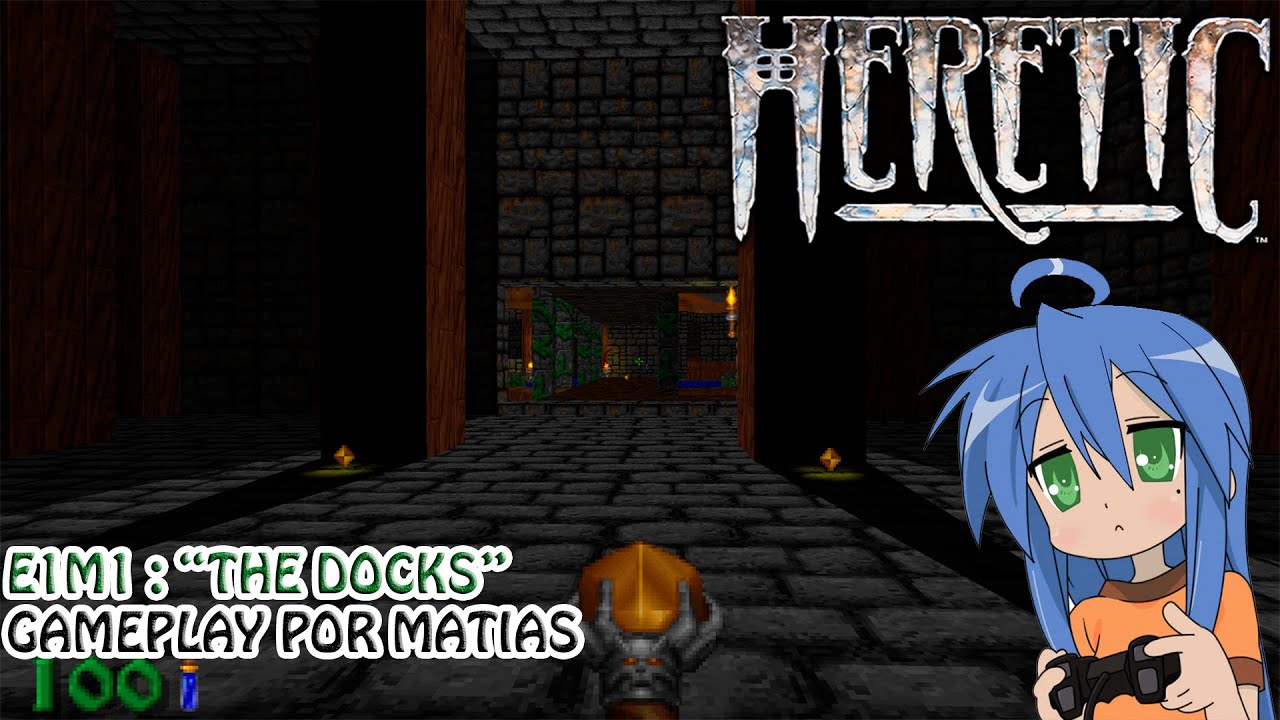 Gameplay completo Heretic [E1M1] "The Docks" por Matias