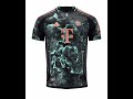 Camiseta De Arquero Adidas 2024/2025 De Visitante Color Negro, Manchas Celestes Y Grises + Tono Rojo