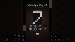 Draw letters, download a real font | FREE Pixel Font Maker #shorts