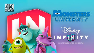 Disney Infinity 1.0  Gameplay | 4K 60FPS | Monsters University | 100% Walkthrough | All Collectibles