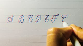 Cursive Writing | Capital letters A-Z | Cursive writing practice