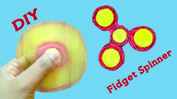 How To Make A Paper Fidget Spinner Without Bearings! NO TEMPLATE needed - Paper fidget spinner DIY