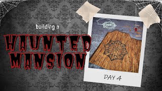 Building a mini Haunted Mansion – day 4: making wood flooring for the mansion hall