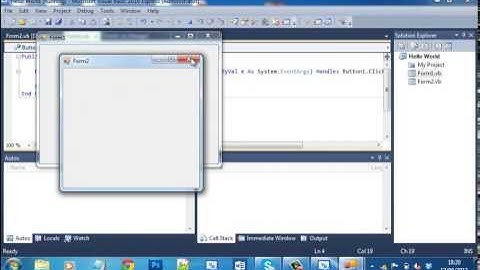 Visual Basic Tutorial 3: Working with multiple Forms